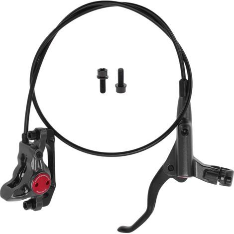 Ensemble d'accessoires de frein pour vélo, comprenant un levier de frein en alliage d'aluminium, un levier de frein avant droit et un câble de frein de 850 mm pour vélo de route et VTT, noir. (1/3)