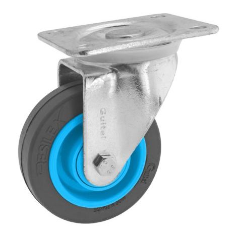 Roulette industrielle Pivotante Guitel Hervieu, Acier galvanisé, Ø 100mm, 200kg ( Prix pour 1 )