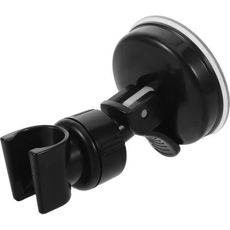 Support de douchette à ventouse jojofuny, support de pommeau de douche noir, construction robuste pour une compatibilité universelle (1/5)