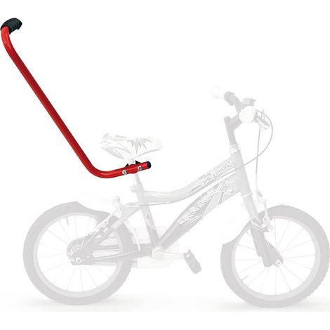 Barra di Apprendimento Ergonomica per Bicicletta Bambino in Metallo Rosso