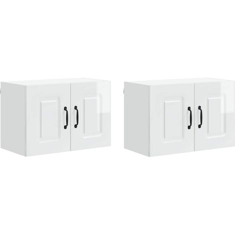 Maison Exclusive - Pannello lavastoviglie Kalmar 2 pcs Bianco Lucido