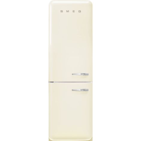 Smeg FAB32LCR6 frigorifero con congelatore Libera installazione 331 L Crema Made in Italy. Capacità netta totale: 331 L. Cerniera porta: Sinistra, Tipo di display: LED. Classe climatica: SN-T, Emis... (1/5)