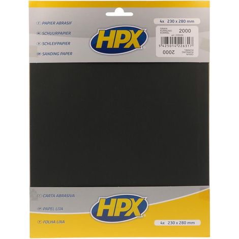PAPIER ABRASIF P2000 X 4 HPX