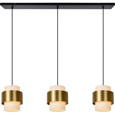 Lucide FIRMIN - Pendelleuchten - 3xE27 - Mattes Gold / Messing (1/5)