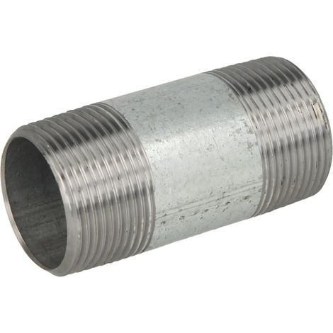 Nipple double galvanisé 1 1/4'' x 90 mm