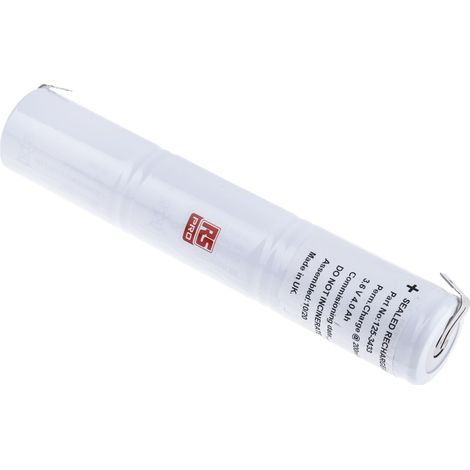 Bloc batterie rechargeable RS PRO 3.6V NiCd 4Ah D x 3 ( Prix pour 1 ) (1/3)