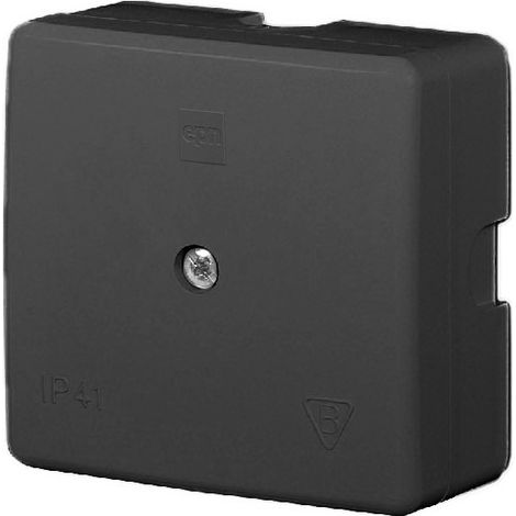 Teleleonic Aufputzdose 60x60x30 IP41, ohne Einsatz, schwarz