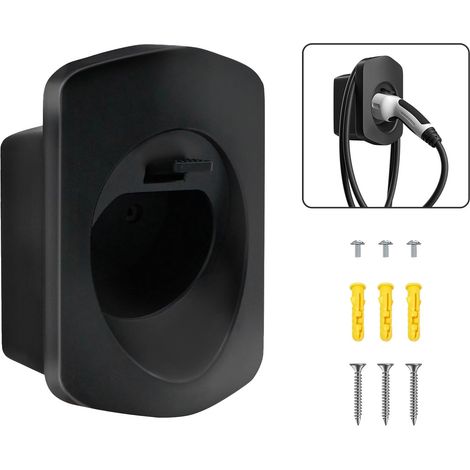 Noir Wallbox Support Mural de Cable Type 2 Support de Type 2 Chargeur pour Voiture électrique (1/5)