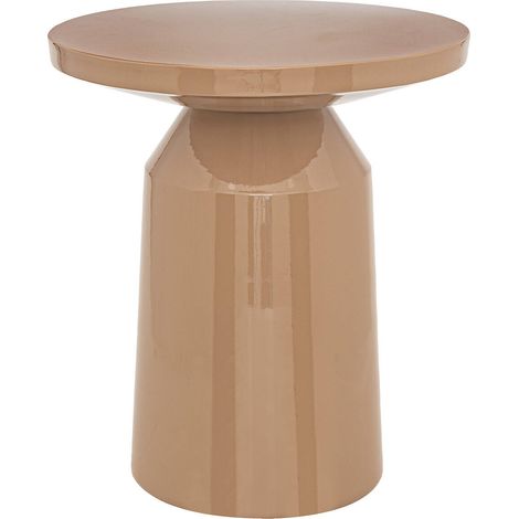 Totem-Beistelltisch Sita Metall beige D38cm - Atmosphera créateur d'intérieur (1/4)