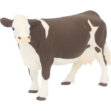 Figurine de Vache Simmental en Plastique Soupe Décoration Réaliste 13,5 cm (1/5)