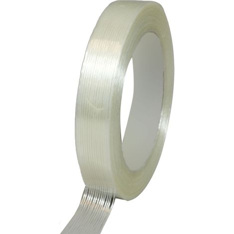 Fadenverstärktes Klebeband transparent 130µ - Klebebandrolle 19 mm x 50 m