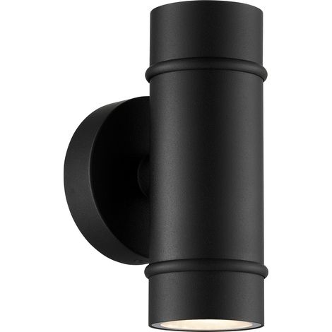 Applique murale ARTILUS Double Aluminium Noir, H.16,7 IP54 GU10 /Nordlux Extérieur (1/5)