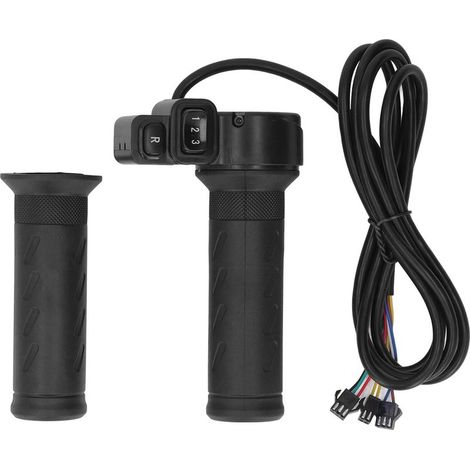 1 paire de poignées d'accélérateur rotatives pour vélo électrique, scooter électrique, guidon de 22 à 22,5 mm (1/5)