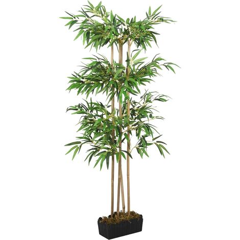 Árbol de bambú artificial con 380 hojas verde 80 cm