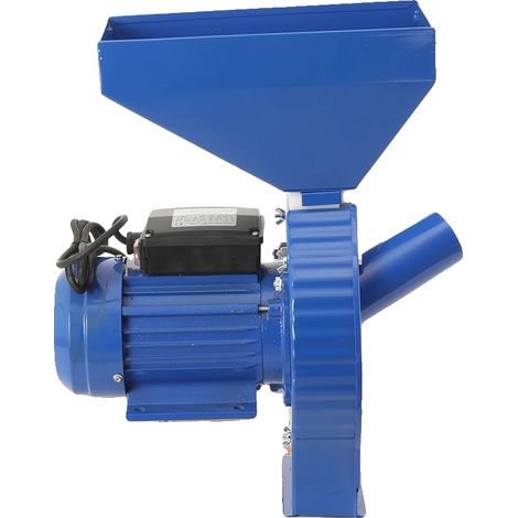 Molino de maíz, 1100 W de potencia, capacidad de 240 kg/h, construcción metálica resistente, cuatro tamaños de tamiz, dimensiones 300 x 200 x 400 mm. (1/5)