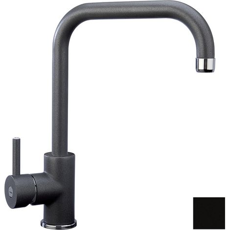 Miscelatore Plados monocomando VENMIX20 con canna tubolare - Nero Matt