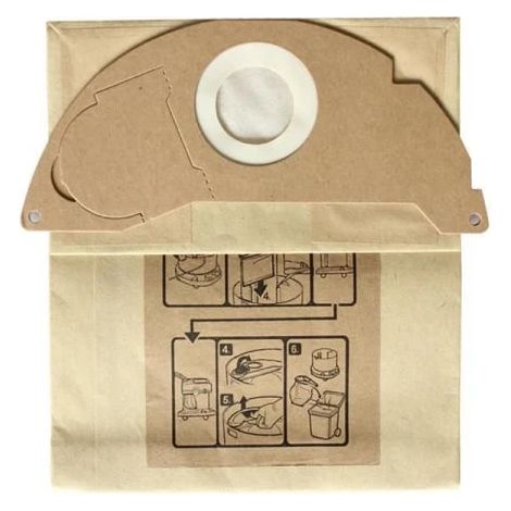 Lot de 10 sacs de rechange pour aspirateurs Kärcher A2004/ A2054 / WD2250/ MV2/ WD2-AquaForge (1/5)