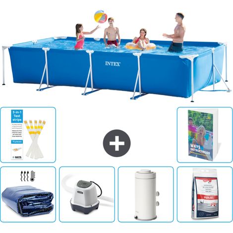 Rechteckiger Frame Pool - 450x220x84 cm - 7-teilig S155