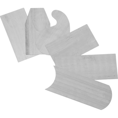 Lames de grattoir à bois Healeved, lot 6, en acier au manganèse trempé avec poignée antidérapante,