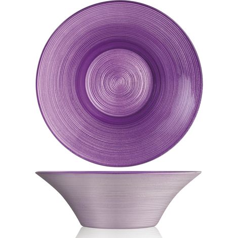 Assiette Calotte en Verre Lilas, 19,5 cm