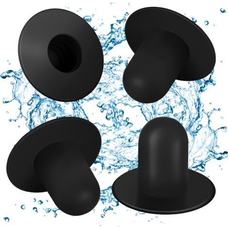 Set di 4 tasselli di ricambio per il fissaggio a parete di piscine fuori terra. Compatibili con Intex e Bestway. Colore nero. (1/5)