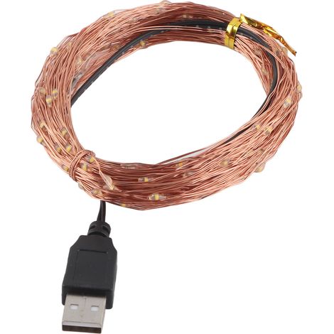 USB-betriebene LED-Lichterketten, Lichterketten für Partys, Hochzeiten, Feste, Schlafzimmer, Tischdekoration. (1/5)