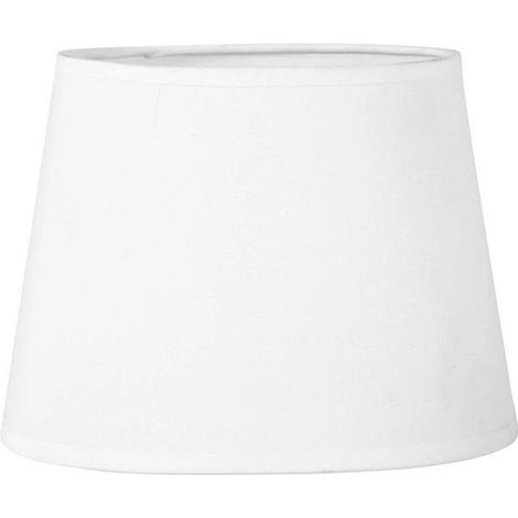 Abat-jour - Ovale - Blanc - Pour lampe - Base 20,5 cm - Culot E14 - Salon - Chambre