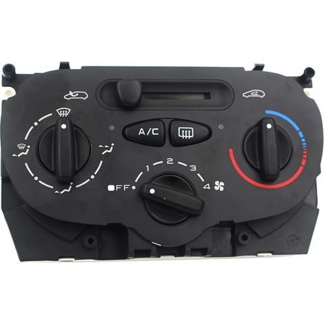 Il s'agit d'une commande manuelle de climatisation pour les chauffages Citroën C2, Peugeot 206 et 207 (mode 6451WC), utilisée pour régler le chauffage et la climatisation. (1/4)