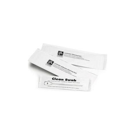 Zebra ZC100 ZC300 ZC350 Kit de tarjetas de limpieza 5 tarjetas Mejorado 105999-311-01 Blanco