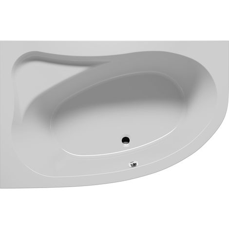 Baignoire acrylique RIHO d'angle ARYL 140x90 cm-Blanc-Droite-Blanc-90.00 --