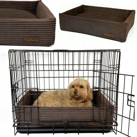 Cama para jaula de perro, cojín, cama para transportín, pana 60x40 (1/5)