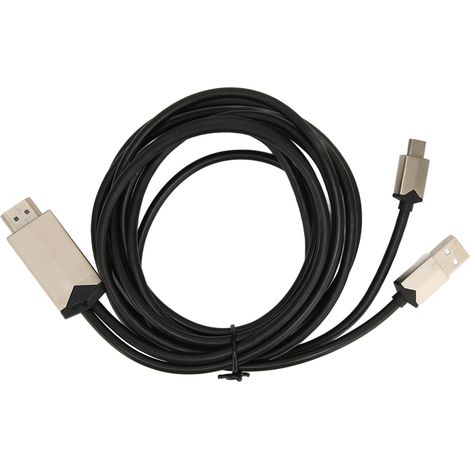 Câble USB-C vers HDMI 4K à 30 Hz Ultra HD, alimenté par USB, pour MacBook 12/13 pouces/Pro (1/5)