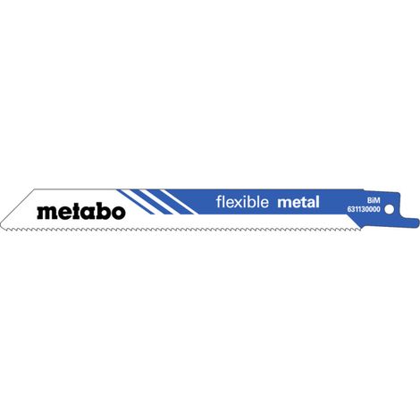 2 lames de scies sabres, métal, série "classic", 150 x 0,9 mm, BiM, 1,8 mm/ 14 DPP metabo 2 pièces