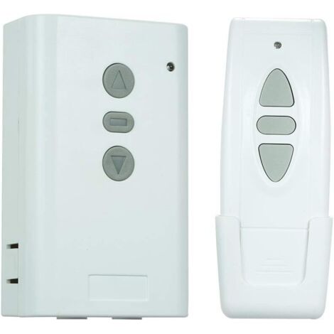 Interrupteur Télécommande sans Fil,Récepteur AC220V 433MHz,Type d'apprentissage Contrôleur,Bidirectionnel 3 clé RF émetteur,Commande à Distance pour Ensemble de Contrôleur de Rideau (1/5)