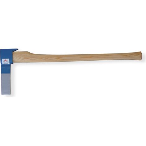 Stubai Bandhacke, Zimmermann-Spezialwerkzeug, zum Behauen von Rohhölzern, Vorhauen von Kerben, mit Nagelzieher, 1500 g, 800 mm Eschenstiel, Kohlenstoffstahl, Type 6747