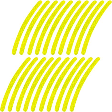 Autocollants réfléchissants pour roues de voiture et de vélo amio-03112