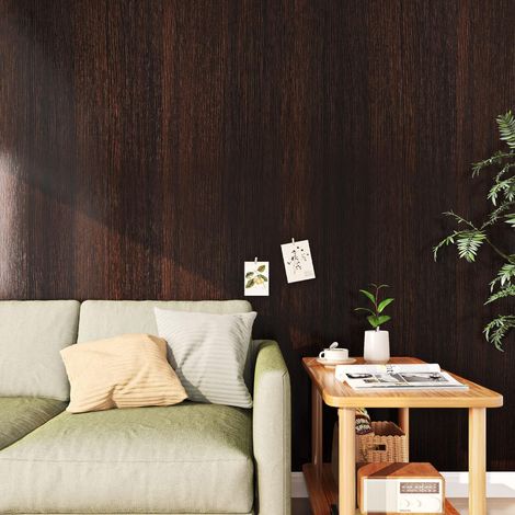 90CM×5M Papier Peint Adhesif pour Porte Bois Rouleau Adhesif Decoratif Meuble pour Bureau Table Armoire Film Vinyle Adhésif Meuble Cuisine Salle de Bain Effet Bois Revêtement Plan de Travail (1/5)