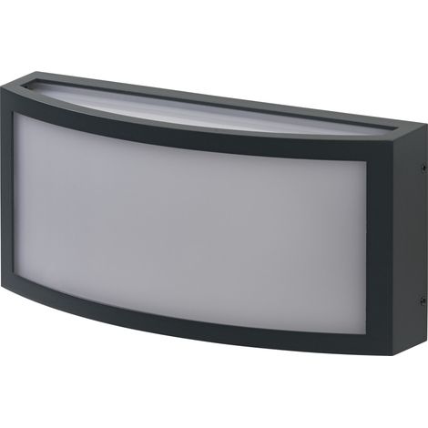 OSRAM Luminaire d’extérieur ENDURA CLASSIC CUADRA, applique murale, E27, gris foncé, aluminium, installation facile et rapide, diffuseur dépoli, classe de protection IP65, utilisation en extérieur (1/4)