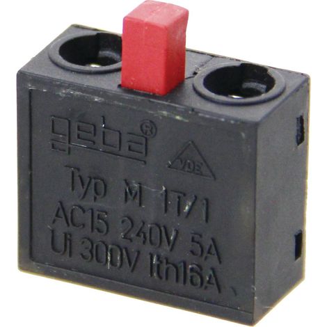 Contact électrique M1T NF rouge - GEBA - 600.MO01.01