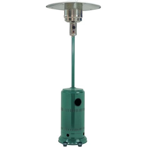 Chauffage de terrasse à gaz 82 cm – Puissance élevée – Surface d'action optimisée – Pour intérieur et extérieur – Design élégant vert – Syntesy