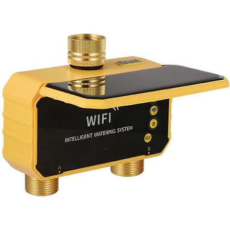 Intelligenter Bewässerungscomputer für den Garten: Automatischer Bewässerungsregler für effiziente Bewässerung. 2 Ausgänge mit WLAN. (1/5)