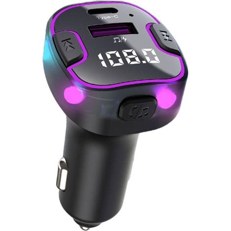 Transmetteur Fm Bluetooth 5.3 - Lecteur Mp3 Usb Type-C - Chargeur Voiture Double Port - Kit 1 Pièce (1/5)