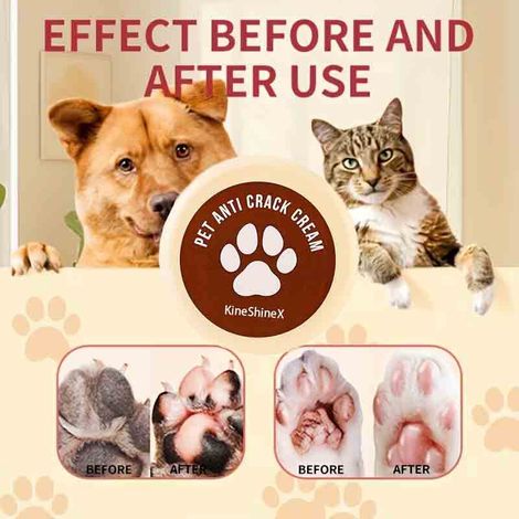 Pfotencreme für Haustiere, geeignet für trockene, rissige Ballen, zur Pfotenpflege bei Katzen und Hunden, Feuchtigkeitscreme für Füße, Handcreme, feuchtigkeitsspendende Fußcreme