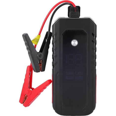 Démarreur de Batterie de Voiture 3000 A, Booster D'urgence Portable 30 000 MAh avec Affichage LED et Sortie USB, pour Moteurs Derv 12 L 9 L (1/5)