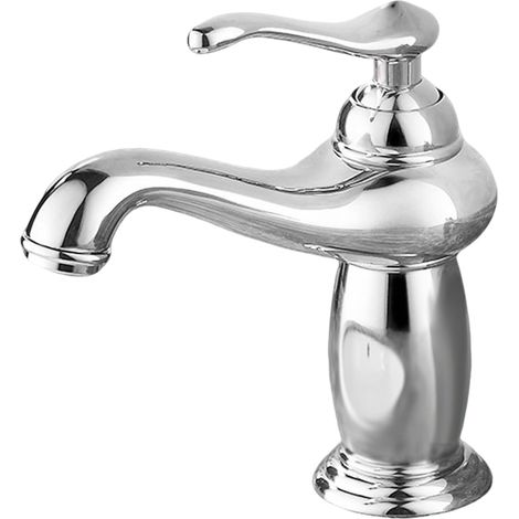 Mitigeur pour vasque laiton chromé monocommande monotrou (1/4)