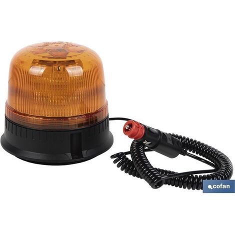 Lampeggiante led fisso ece r65 magnete 12/24v ip66