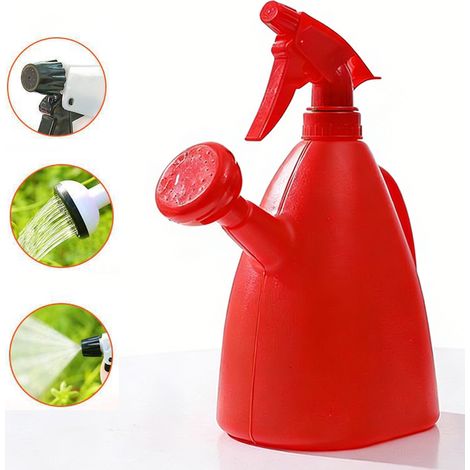 Arrosoir Multiusage Portable avec Fonction Spray - Capacité 1L, Buse Réglable - pour les Plantes Vertes, Semis et Petits Espaces de Jardinage (1/5)
