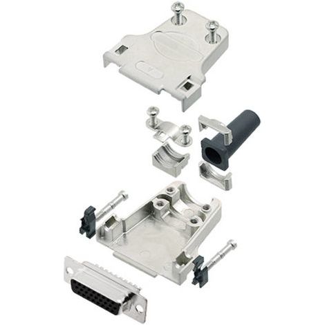 TRU COMPONENTS TCDTZF15HDS26K 7708588 Kit embase SUB-D femelle 180 ° Nombre de pôles: 26 fût à souder 1 pc(s) (1/2)