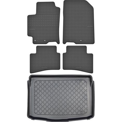Kia Stonic SUV ab Oktober 2017 SET – Gummifußmatten + Kofferraummatte (1/5)