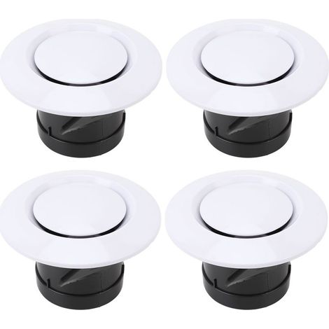 Couvercle de ventilation de soffite réglable de 68mm, 4 pièces, diffuseur de plafond rond en ABS pour camping-car, camping-car, remorque, bateau (1/5)